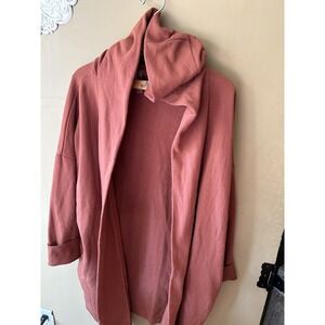 Mono b 2xl hooded open‎ front long cardigan nwt-orange-sweatshirt Material